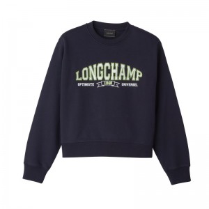 Longchamp Sweatshirt Bleumarin | SPRNK-8203