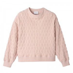 Longchamp Sweatshirt Nude | VPCMF-8457