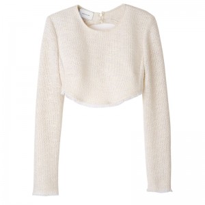 Longchamp Top Ecru | SMTEG-9370