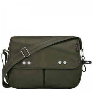Longchamp Très Paris M Crossbody Bag Kaki | HDGEM-6045